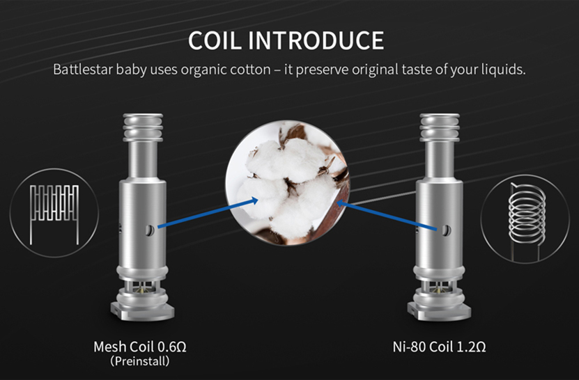 Smoant Battlestar Baby Pod Kit Coil Introduce