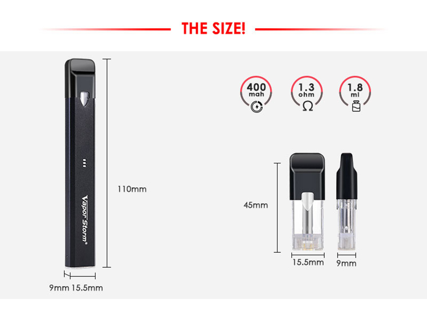 Stalker 2 Pod Kit Size