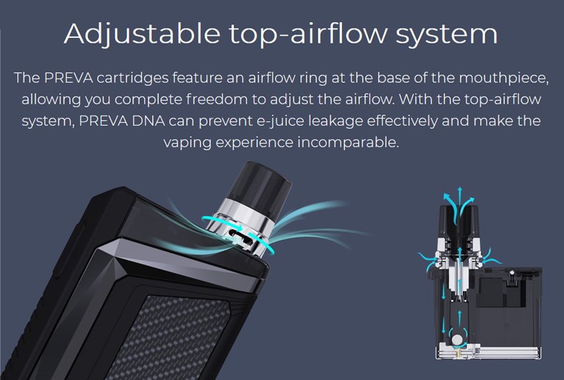 Wismec Preva DNA Pod System Kit Top-airflow