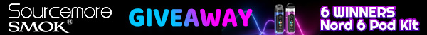 Sourcemore X SMOK Nord 6 Pod Kit Giveaway