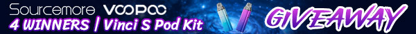 Sourcemore X VOOPOO Vinci S Pod Kit Giveaway