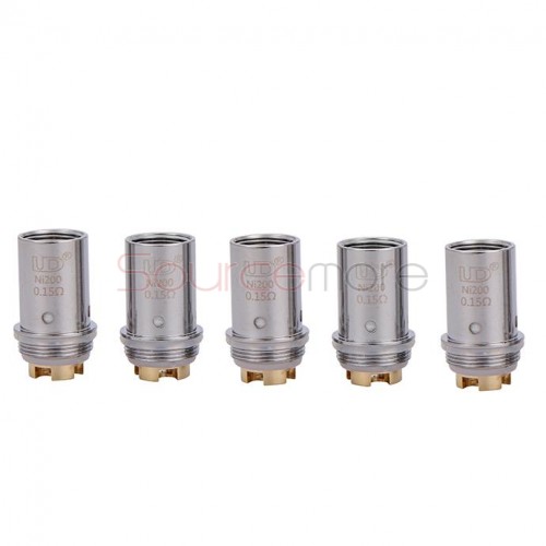 Youde UD Replacement Coil Head for Balrog 70W TC Starter Kit MVOCC Mesh Vertical Organic Cotton Coil Head Ni200 TC Coil Head 5pcs -0.15ohm