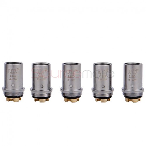 Youde UD Replacement Coil Head for Balrog 70W TC Starter Kit MVOCC Mesh Vertical Organic Cotton Coil Head 5pcs -1.8ohm