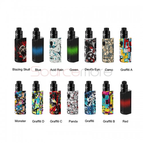 Rincoe Manto Mini 90w Kit With Metis Rda Red