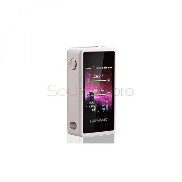 Laisimo L3 200W Temperature Control Box Mod with Bluetooth Function  and Powered by Dual 18650 Cells  -White
