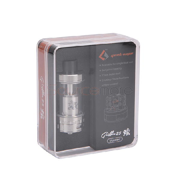 Geek Vape Griffin 25 6.2ml Standard Version Tank - Stainless Steel