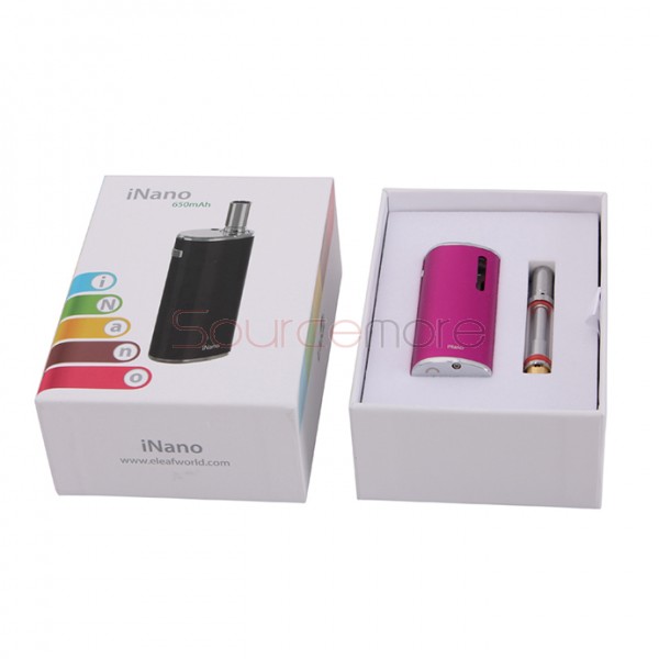 Eleaf iNano 650mAh/0.8ml Starter Kit- Hot pink
