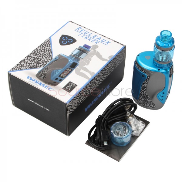 Wismec Reuleaux Tinker 300W Kit with Column Tank - Blue