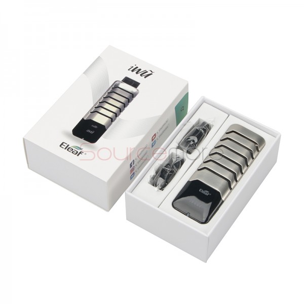 Eleaf iWũ 15W Pod Starter Kit - Silver Black