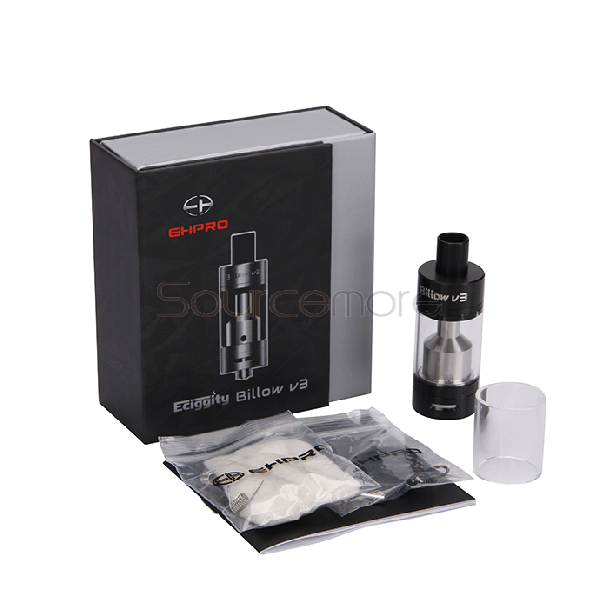 Ehpro Billow V3 RTA Adjustable Airflow Control Rebuildable Tank Atomizer with 4.6ml Juice Capacity-Black
