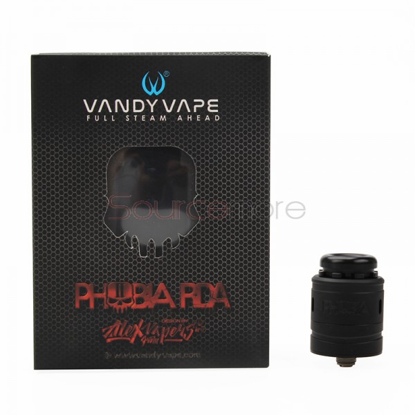 Vandy Vape Phobia V2 RDA Atomizer 1ml - Matte Black
