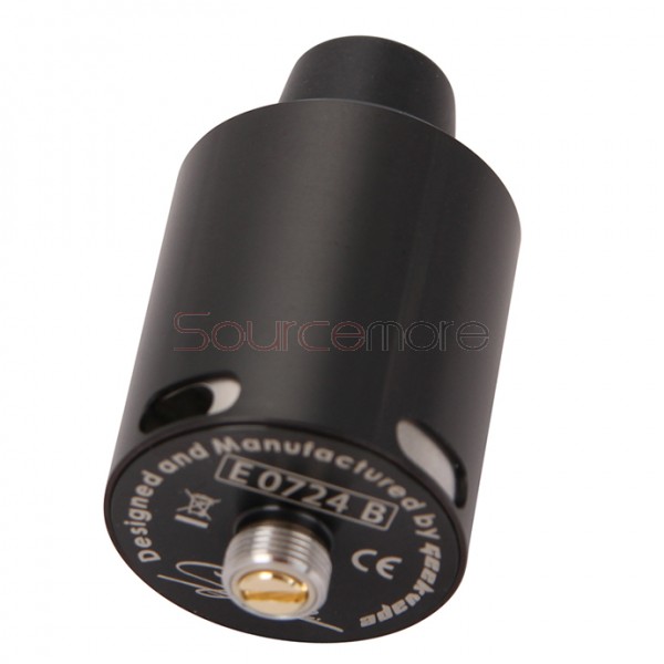 Geek Vape Tsunami 24 RDA Atomizer Velocity Style Deck Adjustable Airflow Control 24mm Diameter Rebuildable Dripping Atomizer- Black