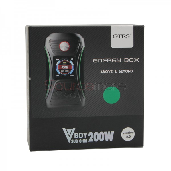 GTRS VBOY 200W Box Mod - Black & Green
