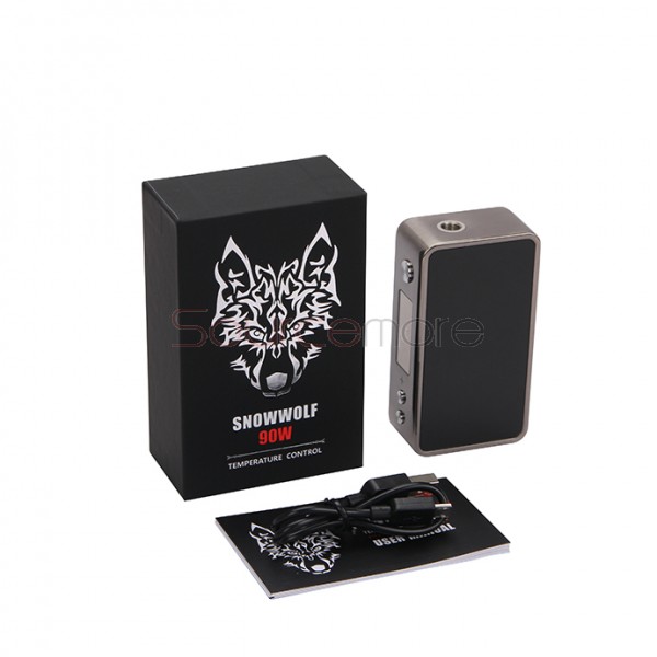 Snow Wolf Mini 90W TC Box Mod Supports Kanthal/Nickel/ Titanium Wires Single 18650 Cell-Gun gery