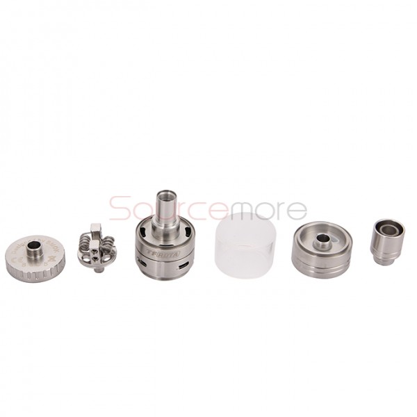 Smok TF-RDTA Side Airflow Slots Direct-to-coil Design 5ml Rebuildable Tank Atomizer with 16mm S2 Deck-Silver