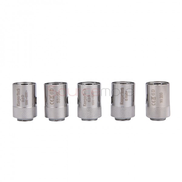 Kanger CLOCC SS316L Replacement Coil Head for CLTANK 5pcs-0.5ohm