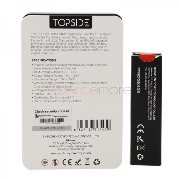 DOVPO Topside 90W Squonk Mod - Red