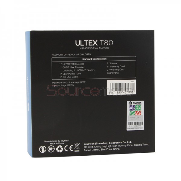 Joyetech ULTEX T80 80W Kit With Cubis Max Atomizer - Gold