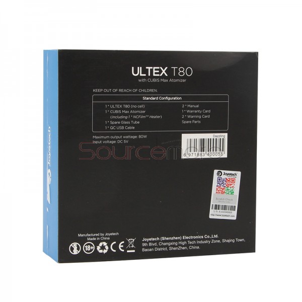 Joyetech ULTEX T80 80W Kit With Cubis Max Atomizer - Dazzling