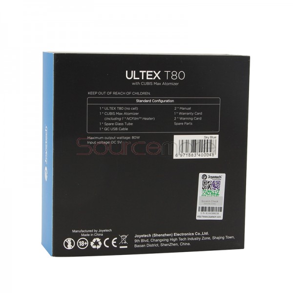 Joyetech ULTEX T80 80W Kit With Cubis Max Atomizer - Sky Blue