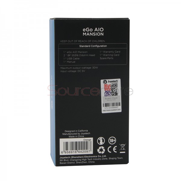 Joyetech eGo AIO Mansion Pod System Starter Kit 1300mAh - Orange