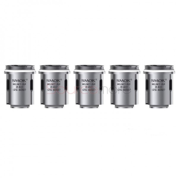 Smok Helmet-CLP Fused Clapton Dual Core Replacement Coil Head for Helmet Tank 5pcs- 0.6ohm
