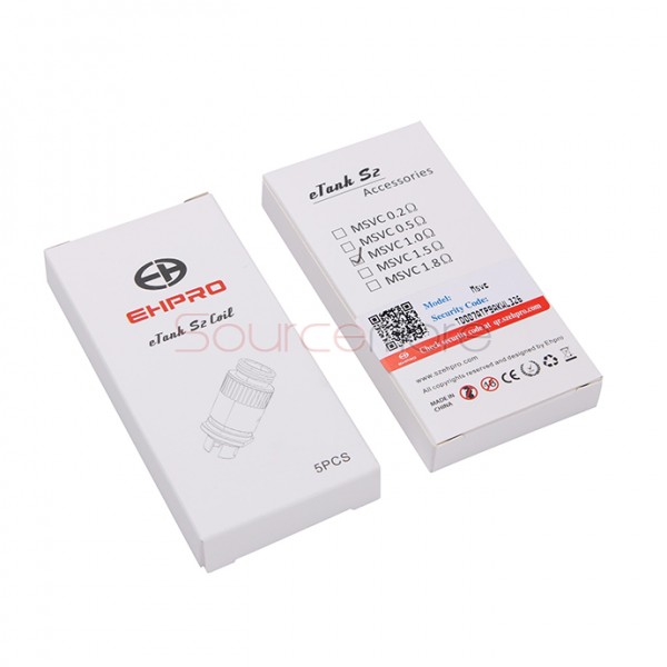 Ehpro eTank S2 Tank Replacement Coil Head 5pcs - MSVC 1.0ohm