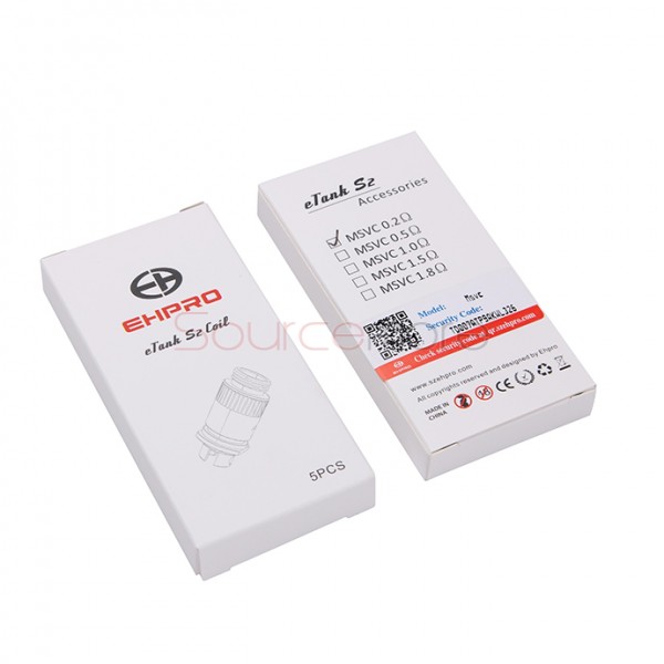 Ehpro eTank S2 Tank Replacement Coil Head 5pcs - Ni200 TC MSVC 0.2ohm