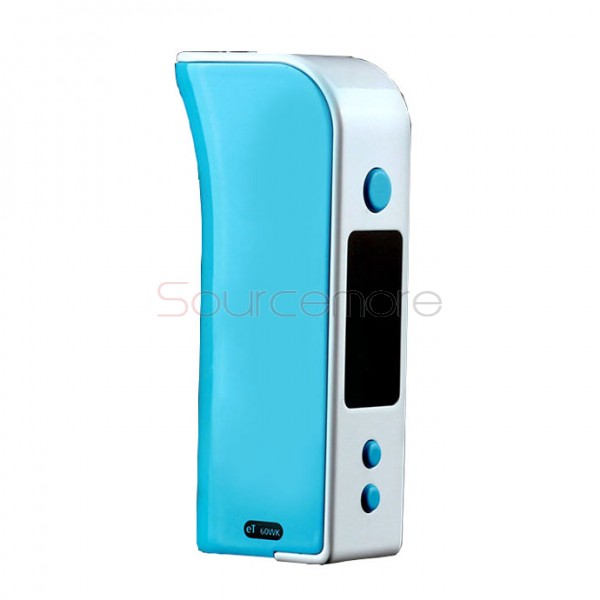 ECT eT 60WK TC Mod 2600mah Built-in Battery 60W Variable Wattage with OLED Screen Box Mod-Blue