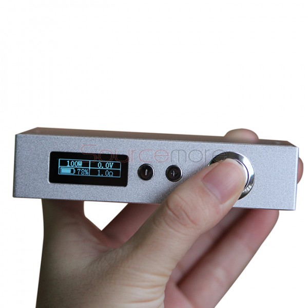 Sigelei 100W Variable Voltage / Variable Wattage  Box Mod - silver