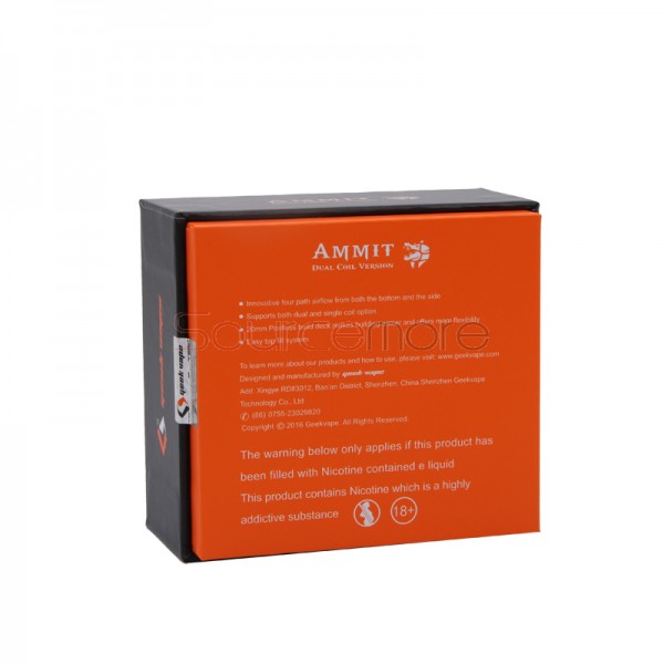 Geekvape Ammit dual coil RTA - Black