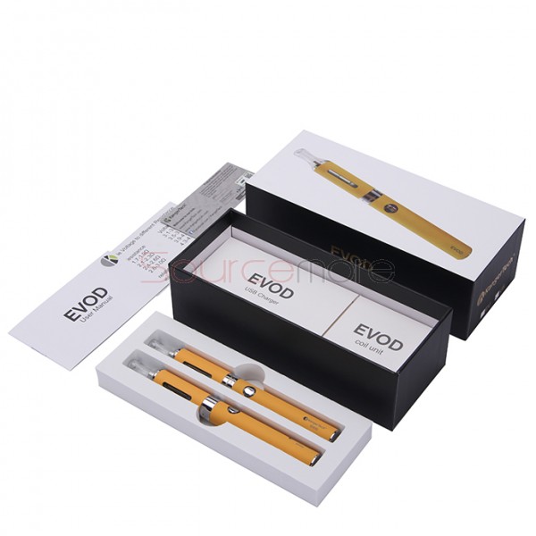 Kanger EVOD Starter Kit with 1.8ml Atomizer and 650mah Battery - Yellow US Plug