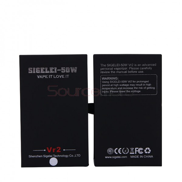 Sigelei 50W VR2 Variable Voltage / Variable Wattage Box Mod - black