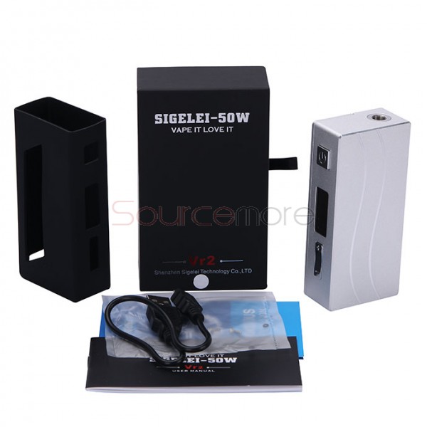 Sigelei 50W VR2 Variable Voltage / Variable Wattage Box Mod - black