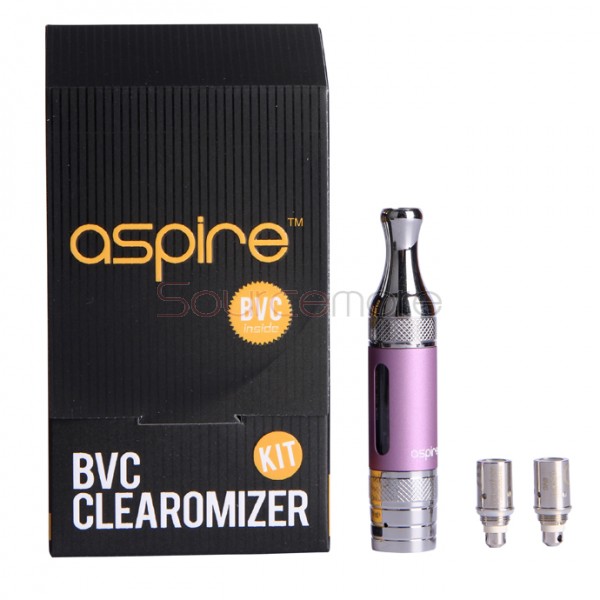 Aspire ET-S BVC Clearomizer Kit With Coils - Purple