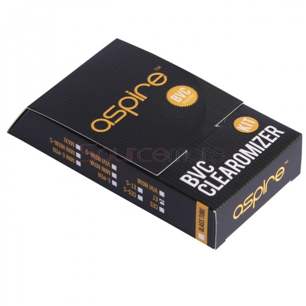 Aspire ET BVC Clearomizer Kit with Coils - Black