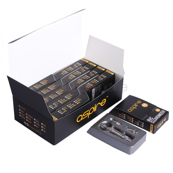 Aspire ET-S Glass BVC Clearomizer Kit with Coils - Purple