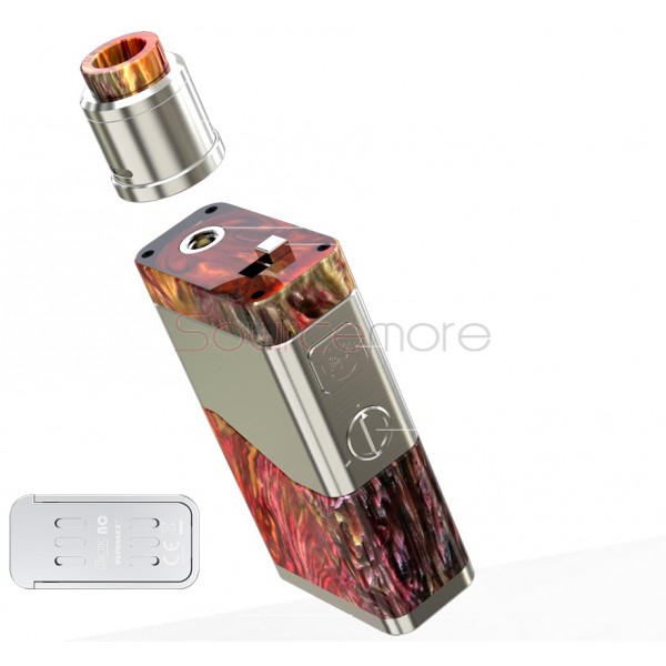 Wismec LUXOTIC NC 250W Mod with Guillotine V2 Tank Kit - Red resin