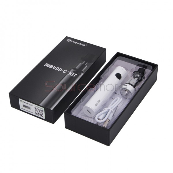 Kanger SUBVOD-C Starter Kit 1300mah SUBVOD Battery 2.8ml Subtank Nano-C Tank -White