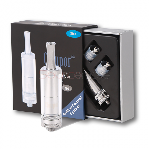 Clou Tank M4 2 IN 1 Atomizer Kit by Cloupor - stainless steel