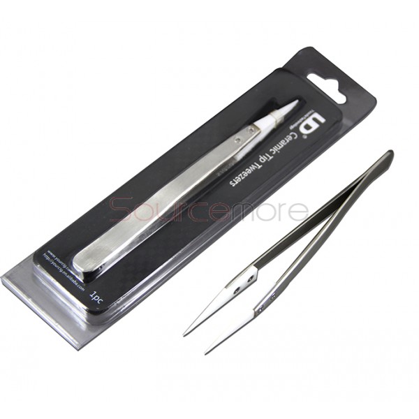 Youde UD  Heat Resistant Tweezers with Ceramic Head(Sharp) for E-Cigrettes Rebuilding