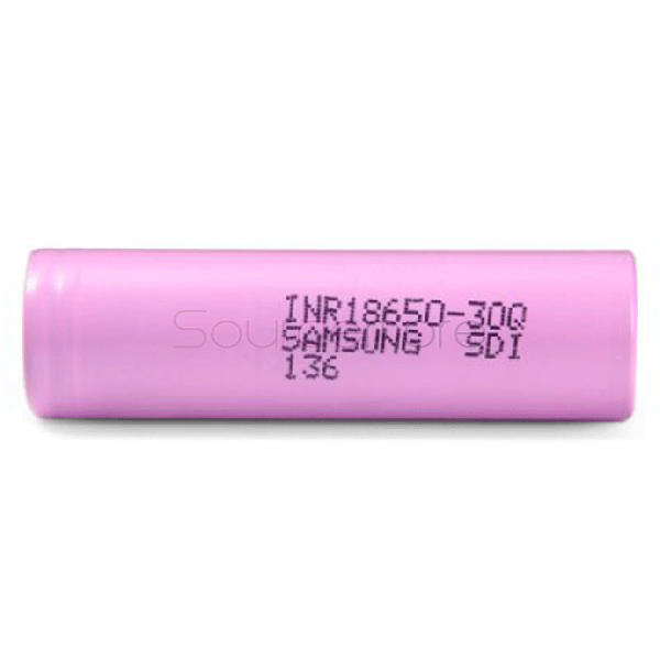 2PCS Samsung INR 30Q 18650 3.6V 3000mAh Li-ion Flat Top Batteries