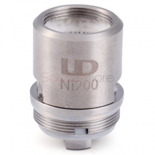 4PCS Youde UD Zephyrus Ni 200 OCC Dual Coil Head for Zephyrus Sub Ohm Tank - 0.15ohm