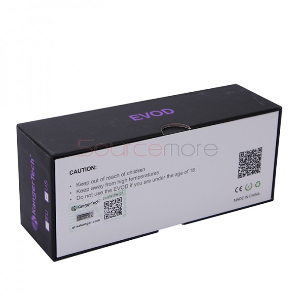 Kanger EVOD Starter Kit with 1.8ml Atomizer and 650mah Battery - Purple US Plug