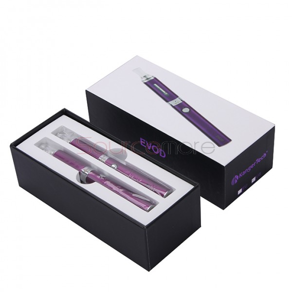 Kanger EVOD Starter Kit with 1.8ml Atomizer and 650mah Battery - Purple US Plug