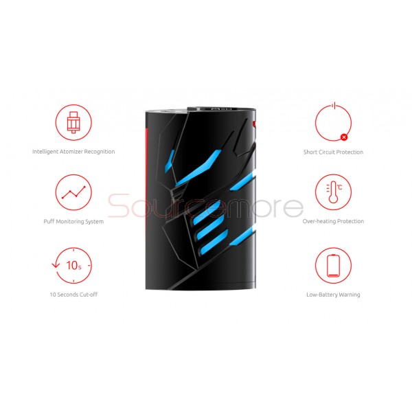 Smok T-PRIV 3 Kit 8ml TFV12 Prince Tank with T-PRIV 3 300W Mod Powered by Triple 18650 Cells- Prism gold