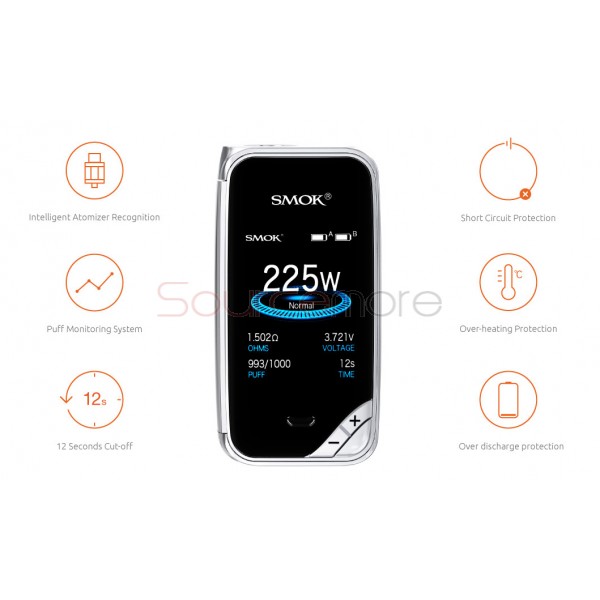 Smok X-Priv Kit with TFV12 Prince Tank 8ml - Auto Pink