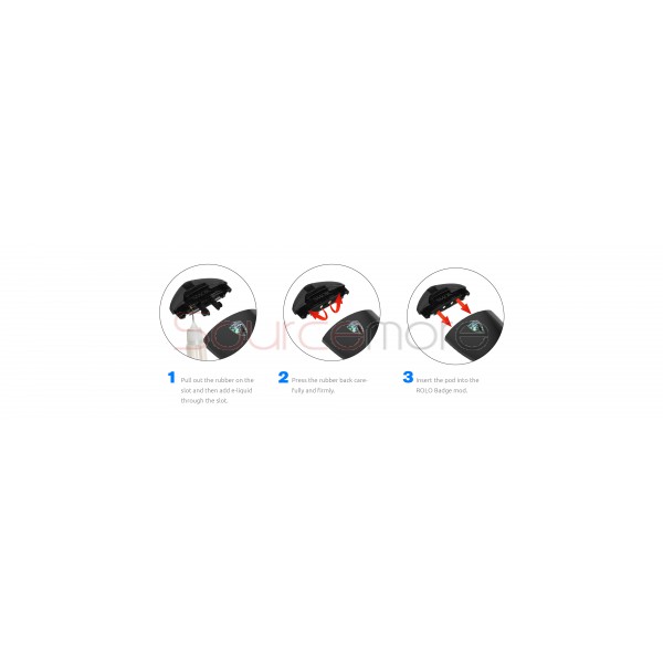 Smok Rolo Badge Kit with 2ml and 250mah Capacity-Prism Black