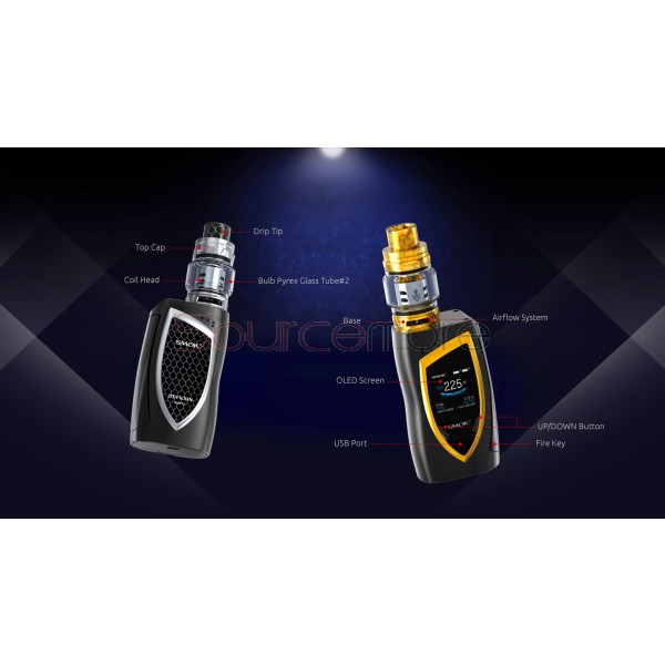 SMOK Devilkin Kit with TFV12 Prince Tank - Black and Prism Gold