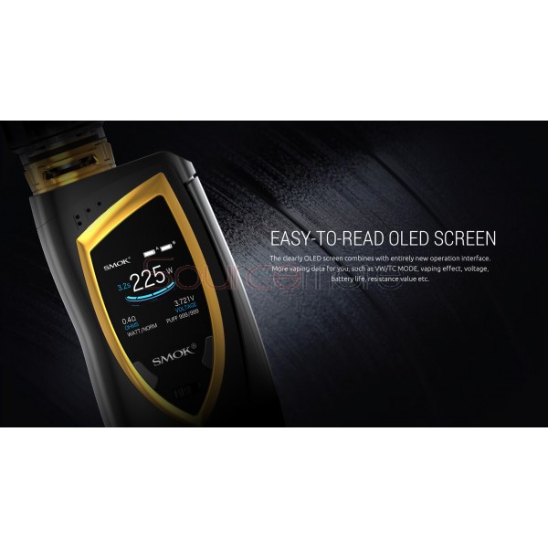 SMOK Devilkin Kit with TFV12 Prince Tank - Black and Prism Gold